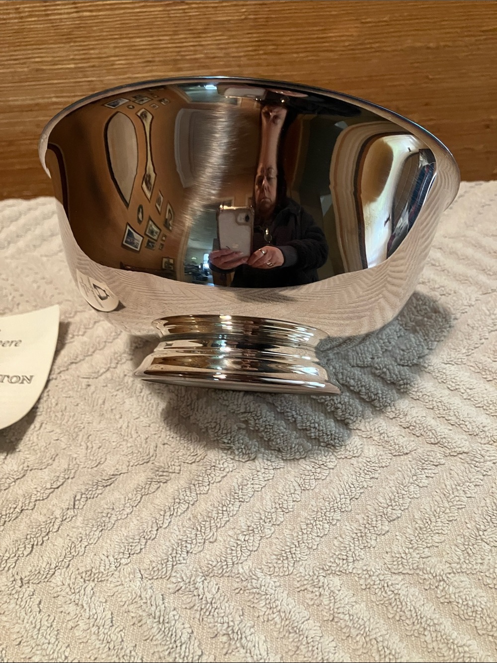 Reed & Barton Polished Silver-PlatedPaul Revere Bowl - Picture 2 of 7